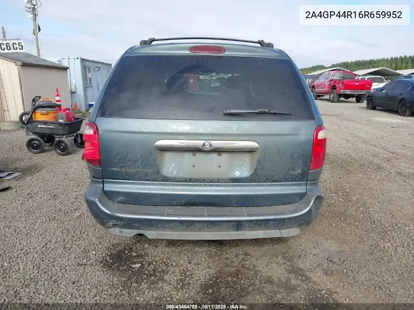 2A4GP44R16R659952 2006 Chrysler Town & Country Lx