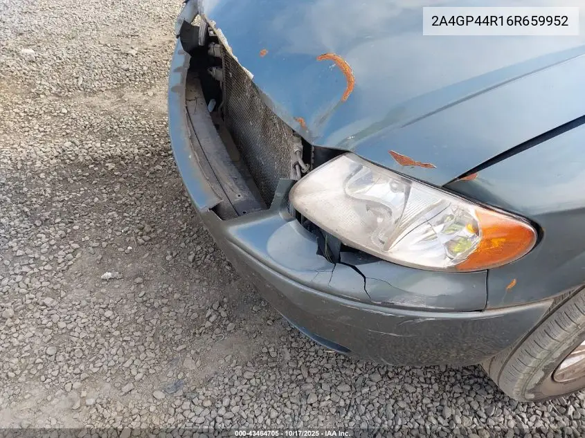2A4GP44R16R659952 2006 Chrysler Town & Country Lx
