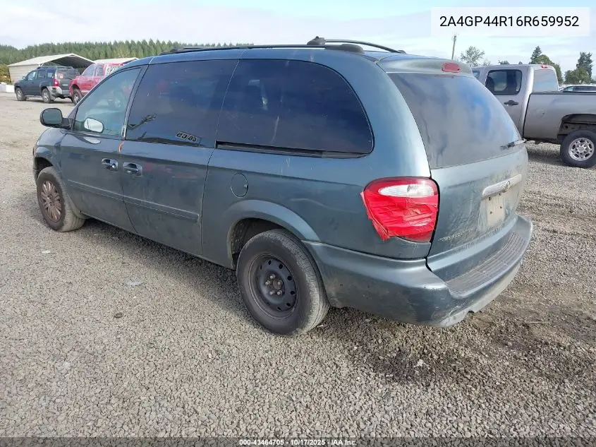 2A4GP44R16R659952 2006 Chrysler Town & Country Lx