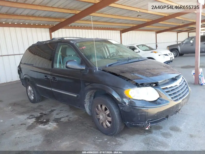 2006 Chrysler Town & Country Touring VIN: 2A4GP54L46R655735 Lot: 45562233