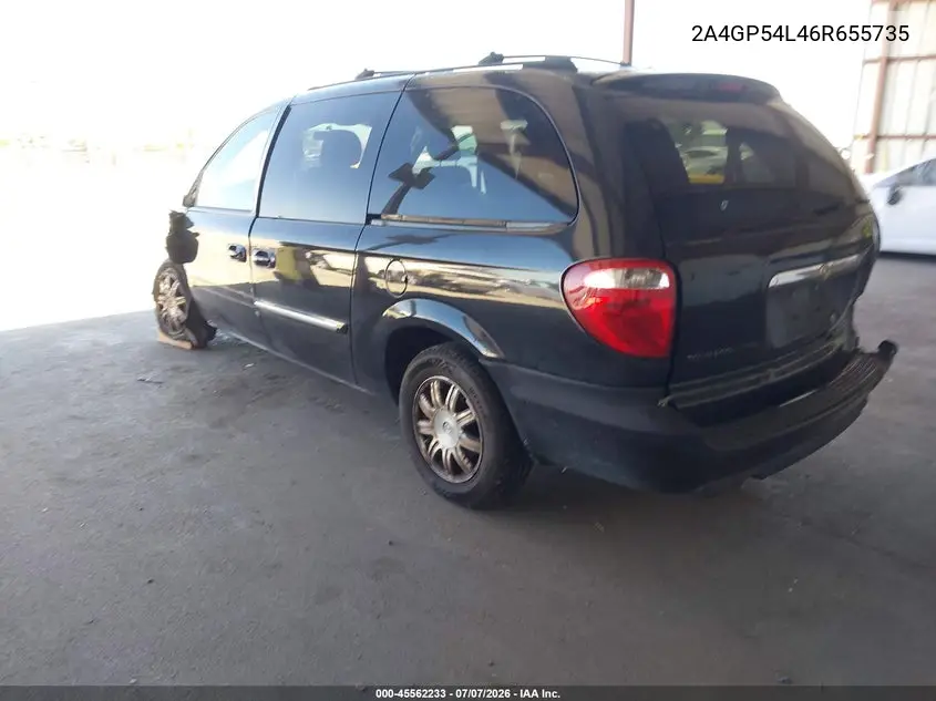 2006 Chrysler Town & Country Touring VIN: 2A4GP54L46R655735 Lot: 45562233