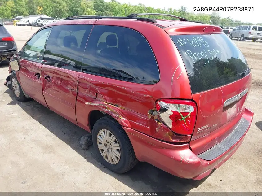 2007 Chrysler Town & Country Lx VIN: 2A8GP44R07R238871 Lot: 45413273