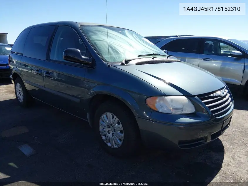2007 Chrysler Town & Country VIN: 1A4GJ45R178152310 Lot: 45569362