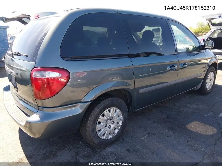 2007 Chrysler Town & Country VIN: 1A4GJ45R178152310 Lot: 45569362