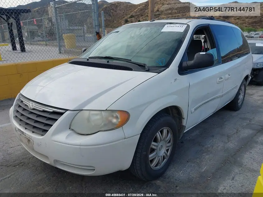 2007 Chrysler Town & Country Touring VIN: 2A4GP54L77R144781 Lot: 45665431