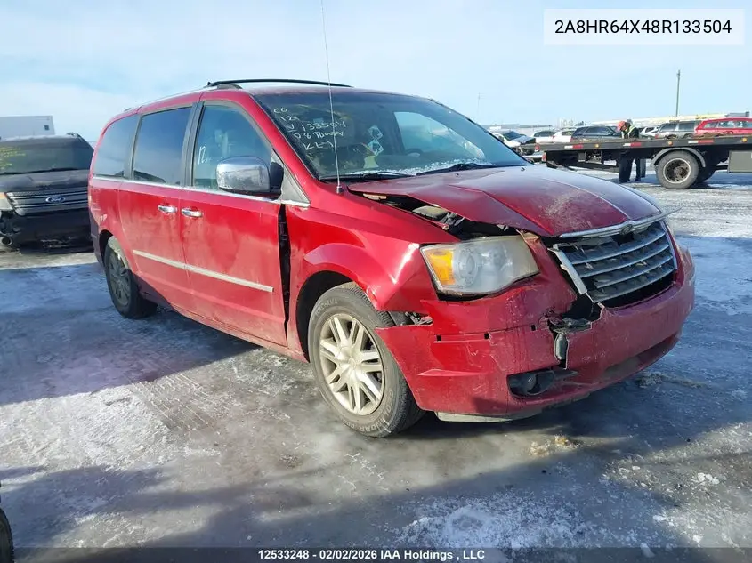 2008 Chrysler Town & Country Limited VIN: 2A8HR64X48R133504 Lot: 12533248