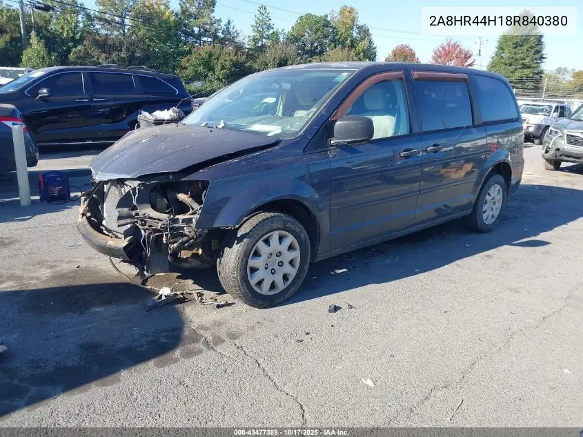 2A8HR44H18R840380 2008 Chrysler Town & Country Lx