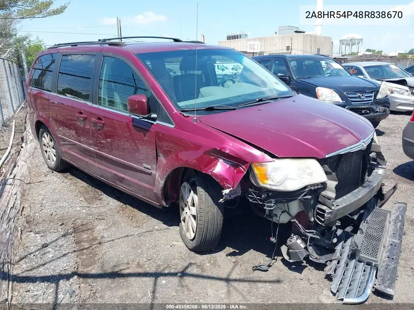 2008 Chrysler Town & Country Touring VIN: 2A8HR54P48R838670 Lot: 45356206