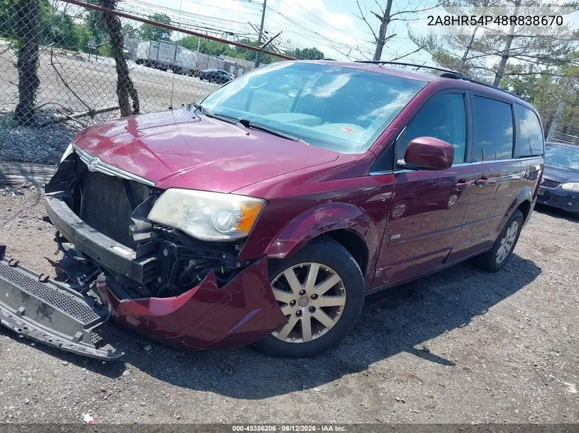 2008 Chrysler Town & Country Touring VIN: 2A8HR54P48R838670 Lot: 45356206
