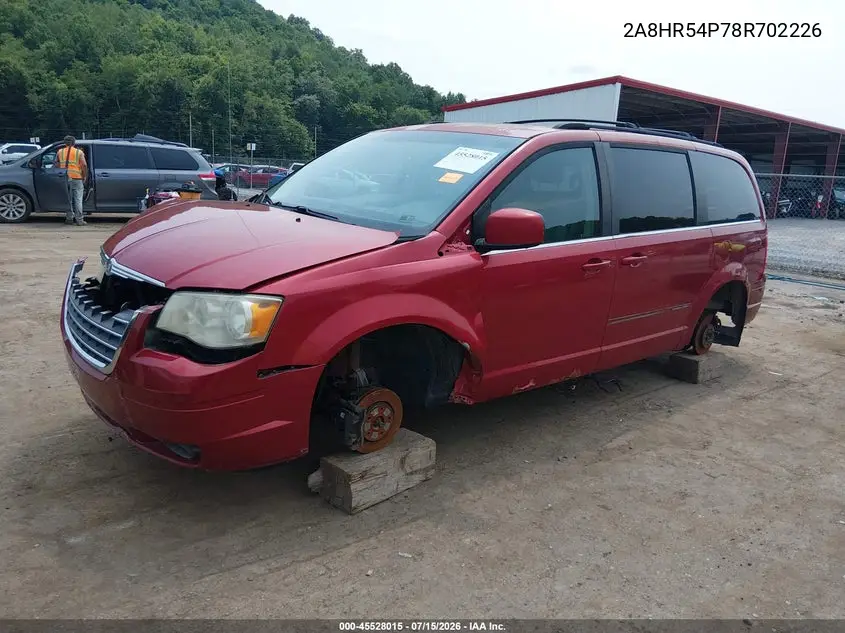 2008 Chrysler Town & Country Touring VIN: 2A8HR54P78R702226 Lot: 45528015