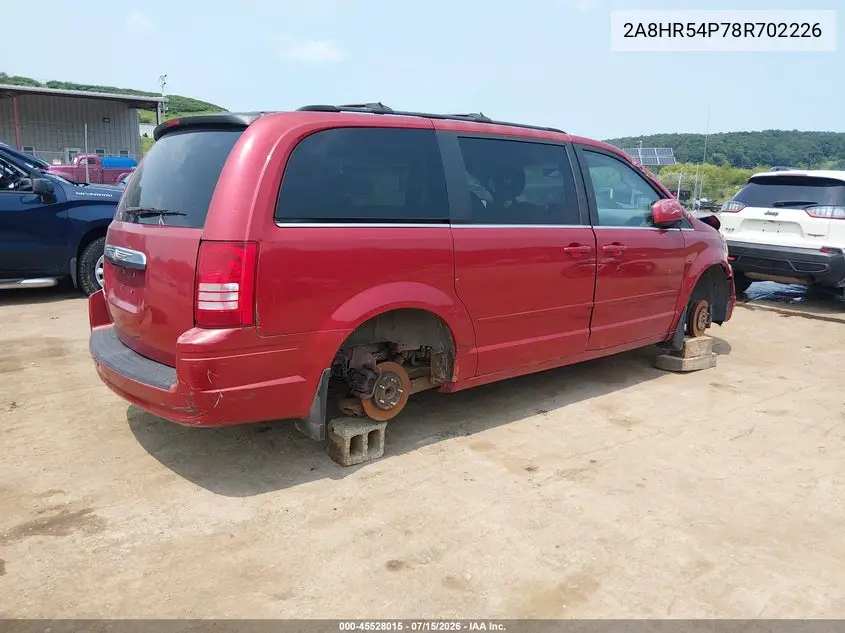 2008 Chrysler Town & Country Touring VIN: 2A8HR54P78R702226 Lot: 45528015