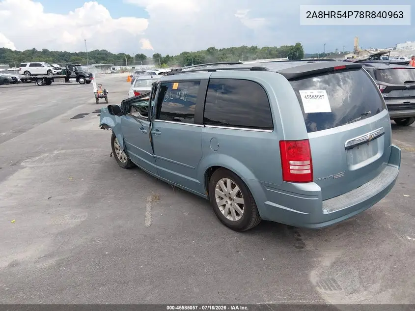 2008 Chrysler Town & Country Touring VIN: 2A8HR54P78R840963 Lot: 45585057