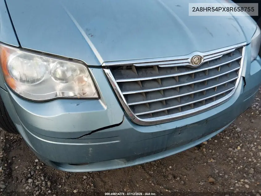 2008 Chrysler Town & Country Touring VIN: 2A8HR54PX8R658755 Lot: 45614278