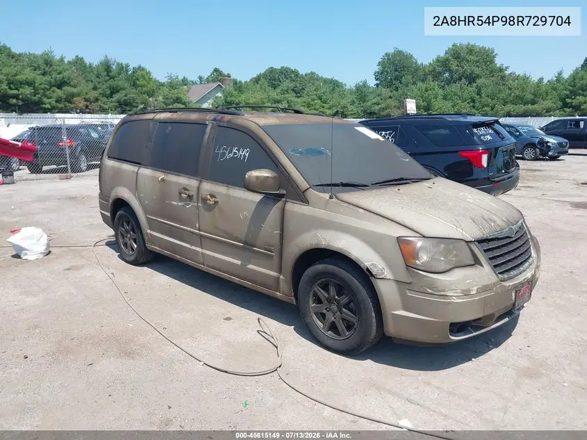 2008 Chrysler Town & Country Touring VIN: 2A8HR54P98R729704 Lot: 45615149