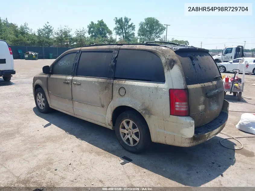 2008 Chrysler Town & Country Touring VIN: 2A8HR54P98R729704 Lot: 45615149