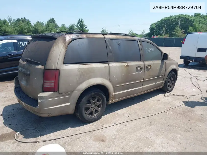 2008 Chrysler Town & Country Touring VIN: 2A8HR54P98R729704 Lot: 45615149