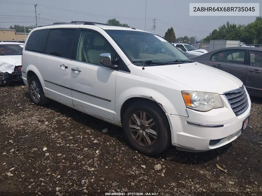 2008 Chrysler Town & Country Limited VIN: 2A8HR64X68R735045 Lot: 45650053