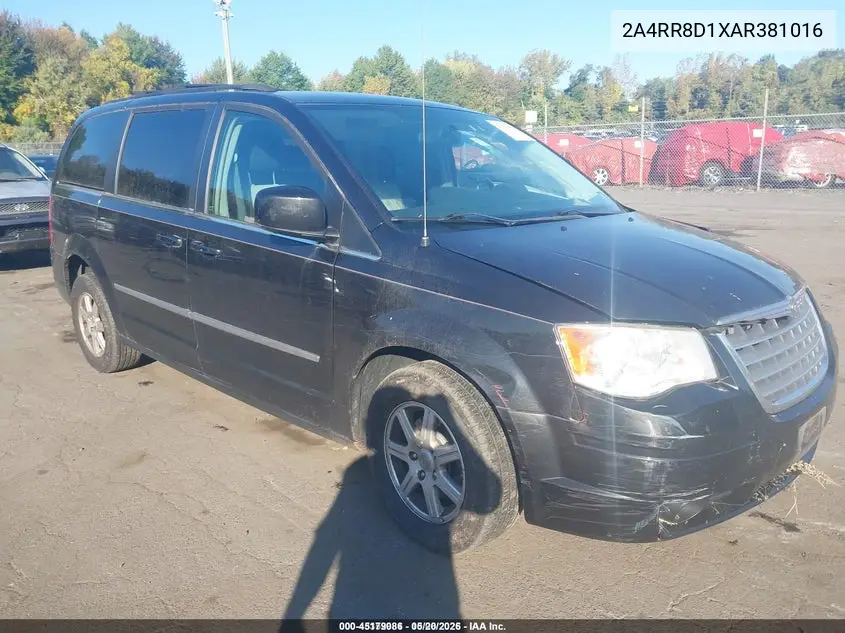 2A4RR8D1XAR381016 2010 Chrysler Town & Country Touring Plus