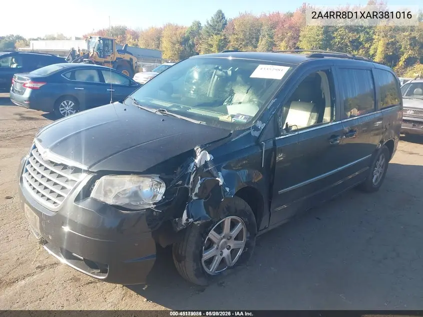 2A4RR8D1XAR381016 2010 Chrysler Town & Country Touring Plus