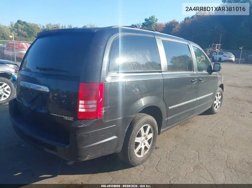 2A4RR8D1XAR381016 2010 Chrysler Town & Country Touring Plus