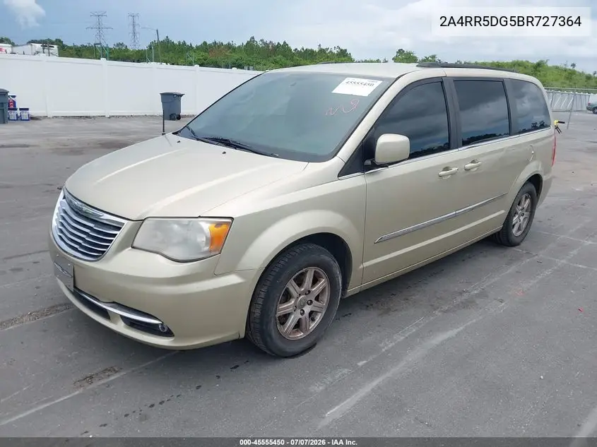 2011 Chrysler Town & Country Touring VIN: 2A4RR5DG5BR727364 Lot: 45555450