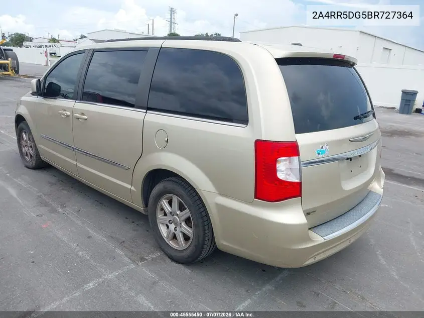 2011 Chrysler Town & Country Touring VIN: 2A4RR5DG5BR727364 Lot: 45555450
