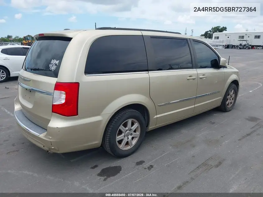 2011 Chrysler Town & Country Touring VIN: 2A4RR5DG5BR727364 Lot: 45555450