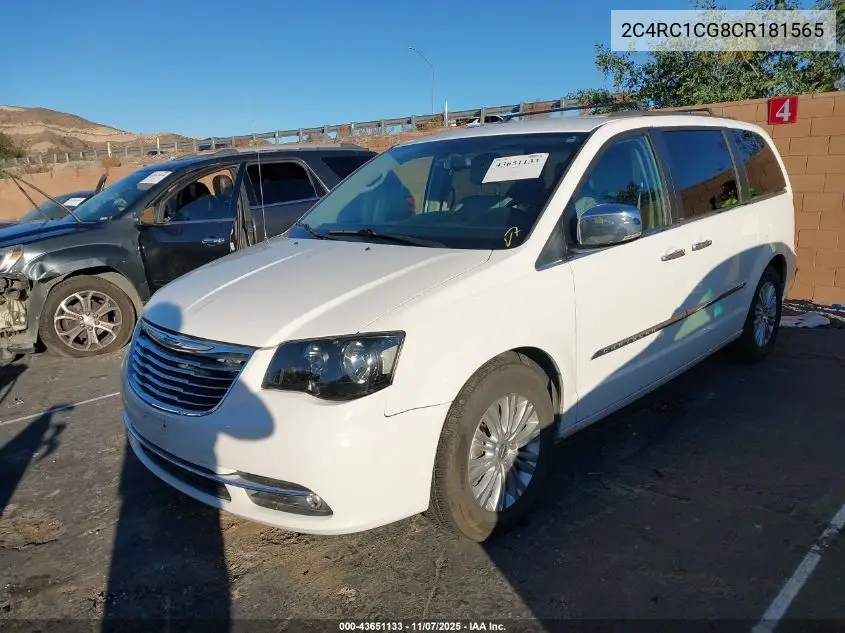 2C4RC1CG8CR181565 2012 Chrysler Town & Country Touring-L
