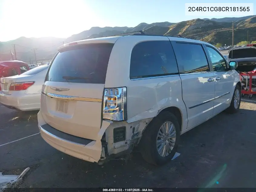 2C4RC1CG8CR181565 2012 Chrysler Town & Country Touring-L