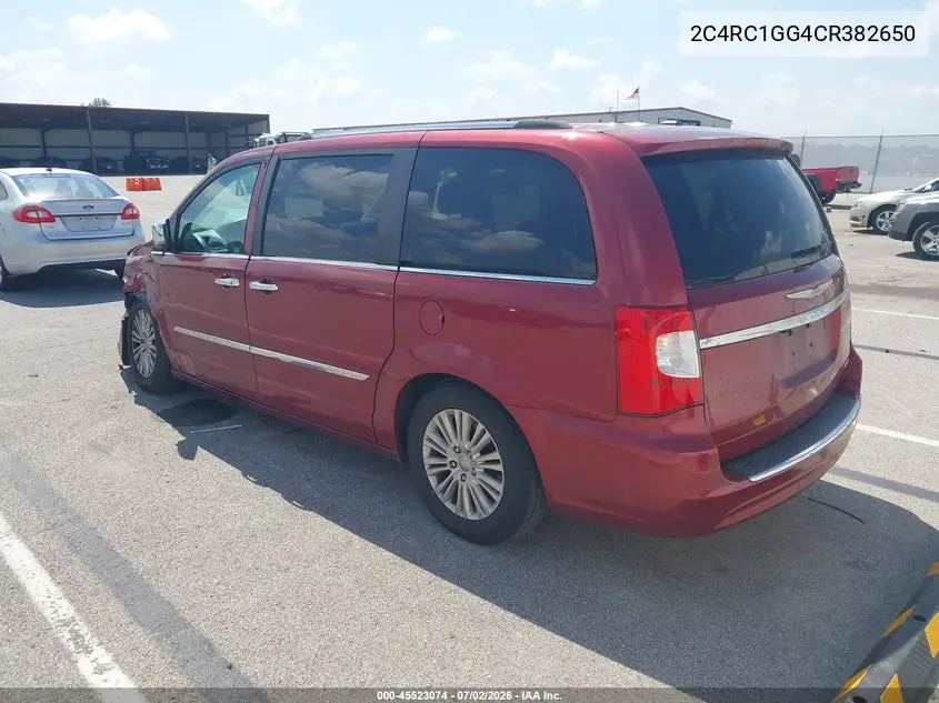 2012 Chrysler Town & Country Limited VIN: 2C4RC1GG4CR382650 Lot: 45523074