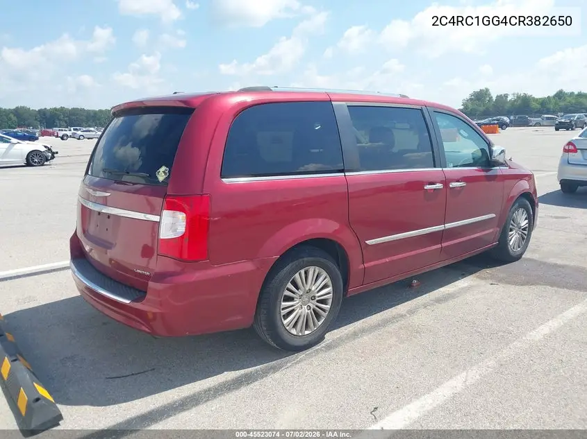 2012 Chrysler Town & Country Limited VIN: 2C4RC1GG4CR382650 Lot: 45523074