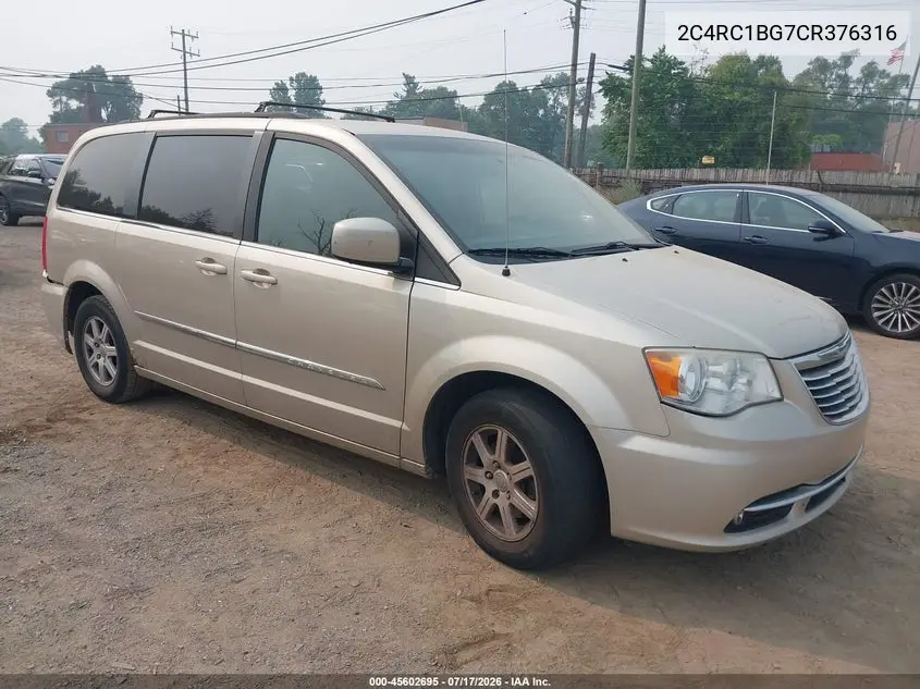 2012 Chrysler Town & Country Touring VIN: 2C4RC1BG7CR376316 Lot: 45602695