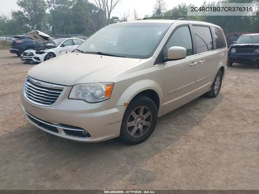 2012 Chrysler Town & Country Touring VIN: 2C4RC1BG7CR376316 Lot: 45602695