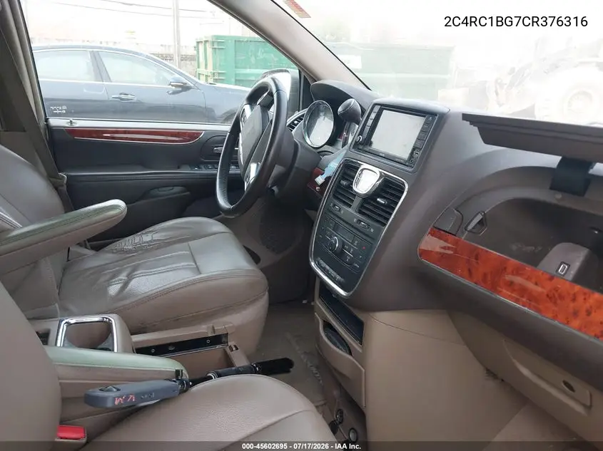 2012 Chrysler Town & Country Touring VIN: 2C4RC1BG7CR376316 Lot: 45602695
