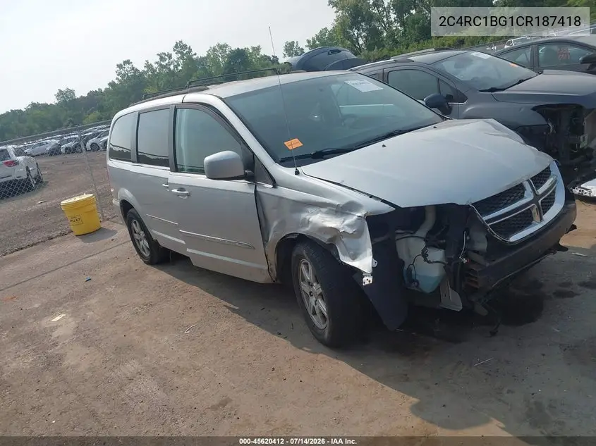 2012 Chrysler Town & Country Touring VIN: 2C4RC1BG1CR187418 Lot: 45620412