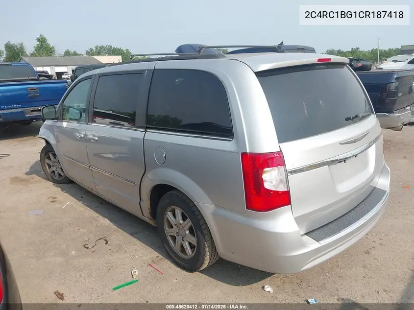 2012 Chrysler Town & Country Touring VIN: 2C4RC1BG1CR187418 Lot: 45620412
