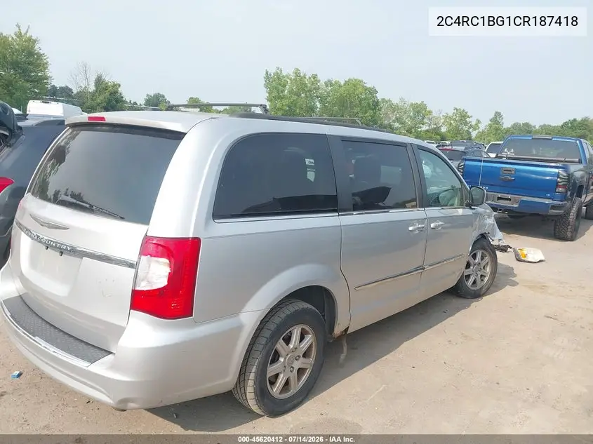 2012 Chrysler Town & Country Touring VIN: 2C4RC1BG1CR187418 Lot: 45620412