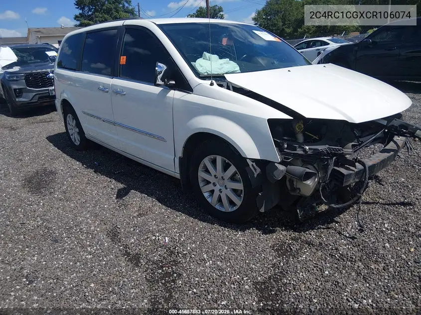 2012 Chrysler Town & Country Touring-L VIN: 2C4RC1CGXCR106074 Lot: 45657883