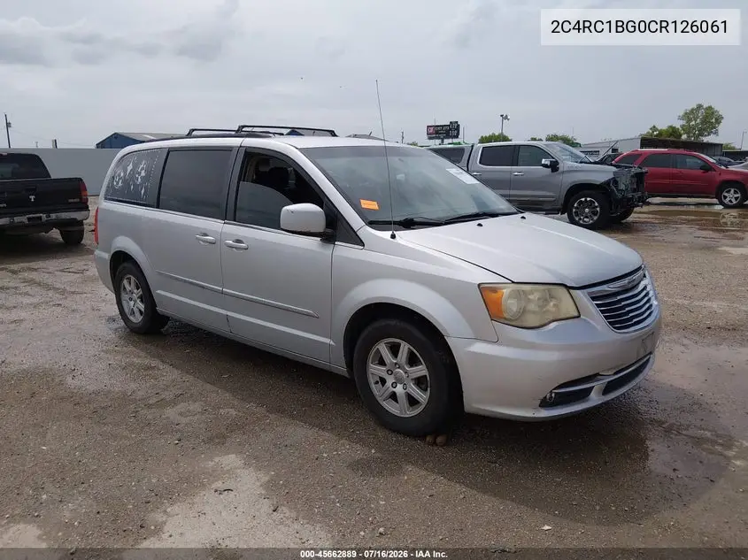 2012 Chrysler Town & Country Touring VIN: 2C4RC1BG0CR126061 Lot: 45662889