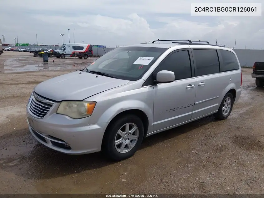 2012 Chrysler Town & Country Touring VIN: 2C4RC1BG0CR126061 Lot: 45662889