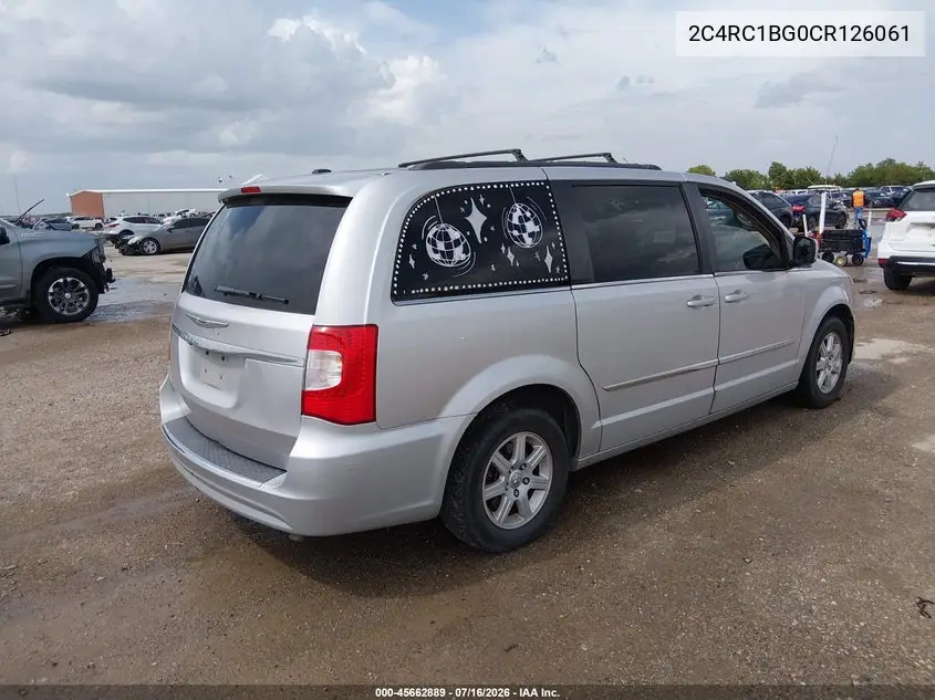 2012 Chrysler Town & Country Touring VIN: 2C4RC1BG0CR126061 Lot: 45662889