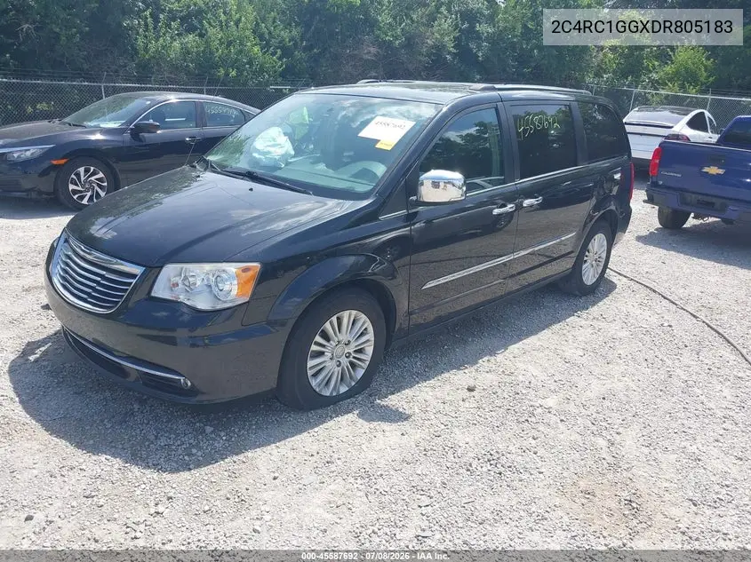 2013 Chrysler Town & Country Limited VIN: 2C4RC1GGXDR805183 Lot: 45587692