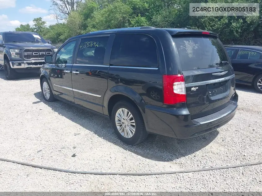 2013 Chrysler Town & Country Limited VIN: 2C4RC1GGXDR805183 Lot: 45587692