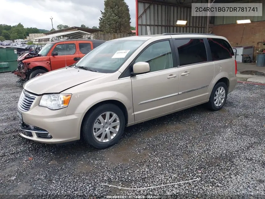 2013 Chrysler Town & Country Touring VIN: 2C4RC1BG7DR781741 Lot: 45591301