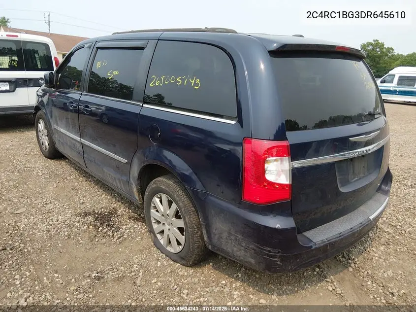 2013 Chrysler Town & Country Touring VIN: 2C4RC1BG3DR645610 Lot: 45634243