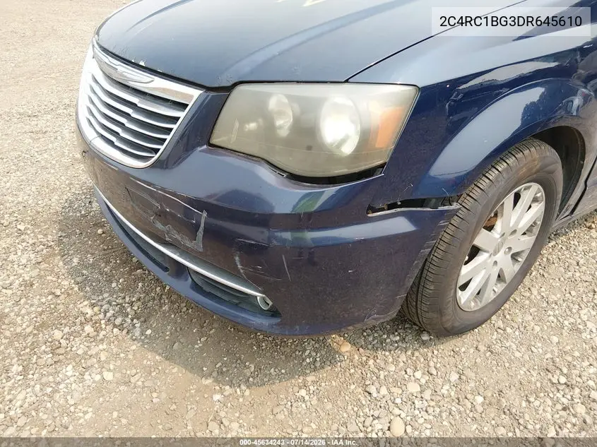 2013 Chrysler Town & Country Touring VIN: 2C4RC1BG3DR645610 Lot: 45634243