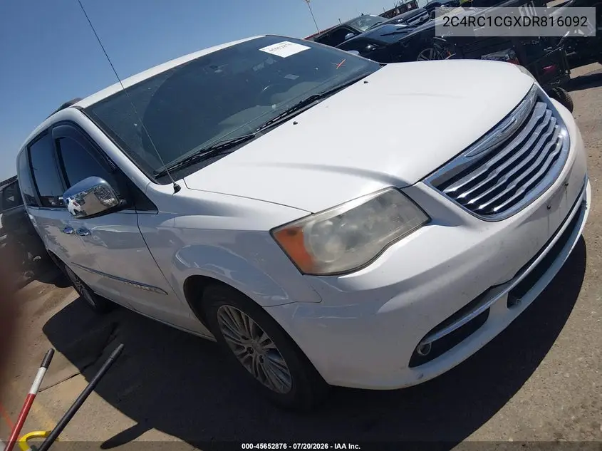 2013 Chrysler Town & Country Touring-L VIN: 2C4RC1CGXDR816092 Lot: 45652876
