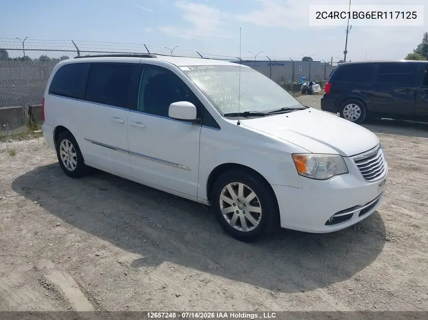 2014 Chrysler Town & Country Touring VIN: 2C4RC1BG6ER117125 Lot: 12657248