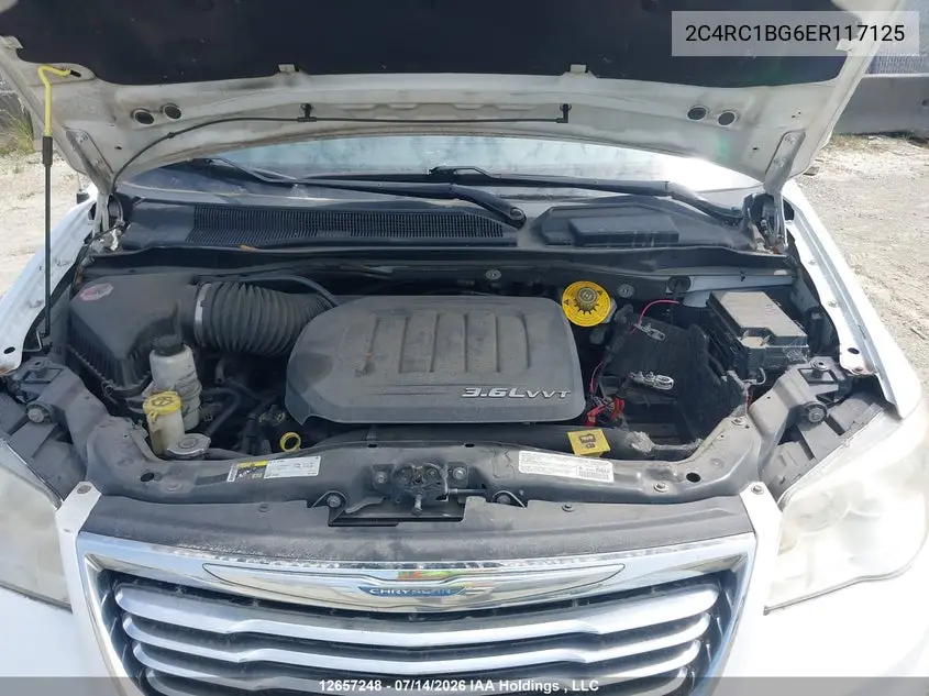 2014 Chrysler Town & Country Touring VIN: 2C4RC1BG6ER117125 Lot: 12657248