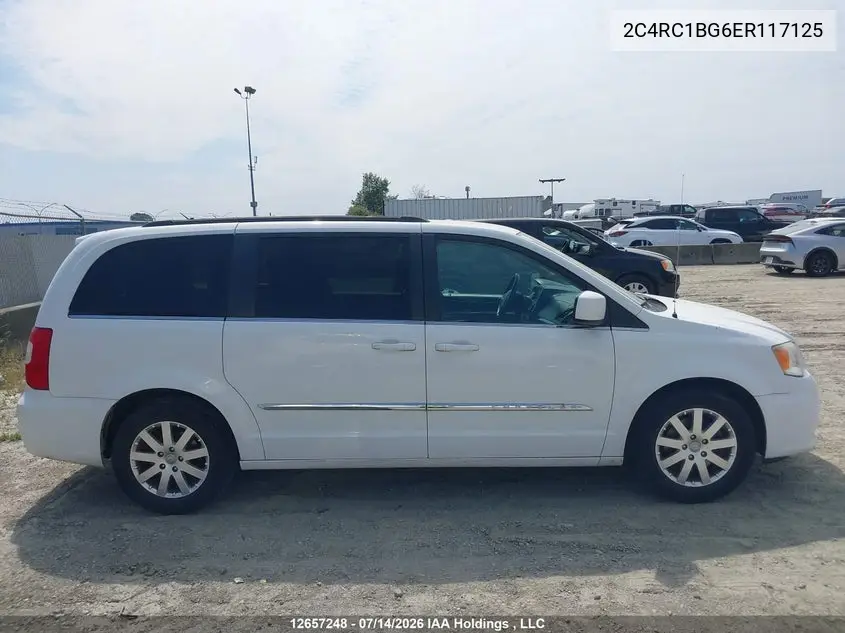 2014 Chrysler Town & Country Touring VIN: 2C4RC1BG6ER117125 Lot: 12657248